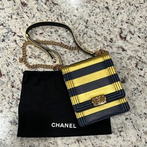 Chanel Boy Flap Bag Striped